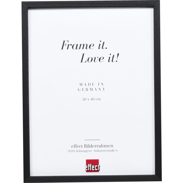 Effect Holzrahmen Profil 35 schwarz 18x24 cm Normalglas