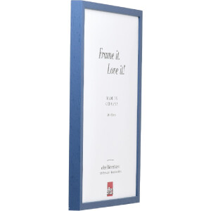 Эффектная деревянная рамка профиль 35 синий 18x27 см акриловое стекло