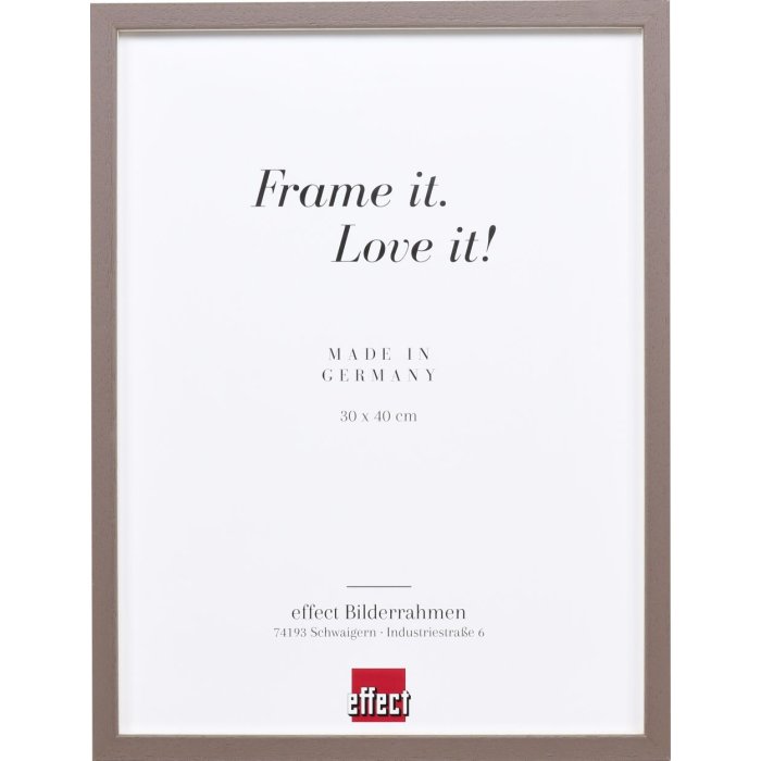 Effect Holzrahmen Profil 35 braun 18x27 cm Normalglas