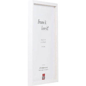 Эффектная деревянная рамка профиль 35 белый 18x27 см обычное стекло + разделитель