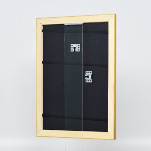 Effect Holz-Barockrahmen Profil 37 antikgold 18x32 cm Museumsglas