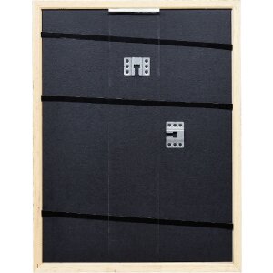 Эффектная деревянная рамка профиль 38 белый 20x20 см обычное стекло