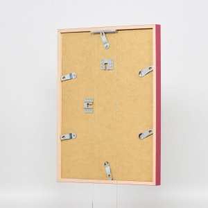 Effect Holzrahmen Profil 35 rot 20x20 cm mit Normalglas und Abstandshalter