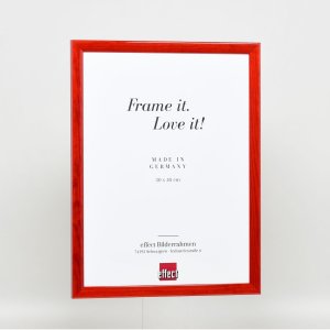 Эффектная деревянная рамка профиль 89 красный 20x20 см акриловое стекло