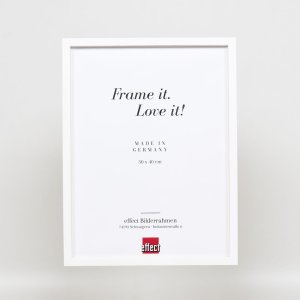 Effect Holzrahmen Profil 35 weiß 20x25 cm mit Normalglas und Abstandshalter