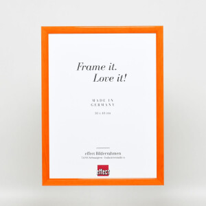 Эффектная деревянная рама профиль 89 лосось 20x25 см акриловое стекло