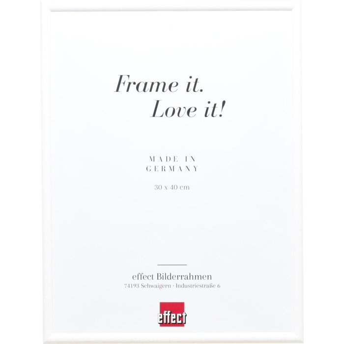 Эффектная рама из массива дерева профиль 20 белый 20x28 см антибликовое стекло