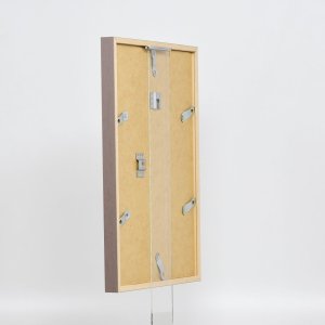 Effect Holzrahmen Profil 35 braun 20x28 cm Normalglas Abstandshalter