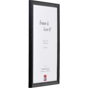 Эффектная деревянная рама профиль 2070 обычное стекло 20x28 см черный