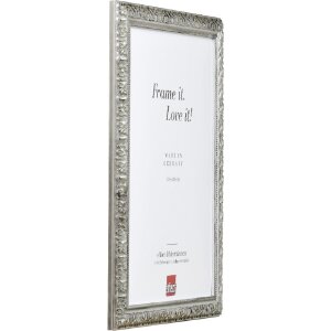 Эффектная деревянная рамка профиль 94 серебро 20x28 см антибликовое стекло