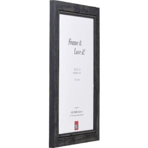 Эффектная фоторамка из массива дерева 2240 черная 20x28 см обычное стекло