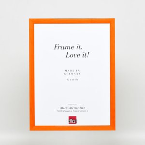 Эффектная деревянная рама профиль 89 лосось 20x30 см обычное стекло