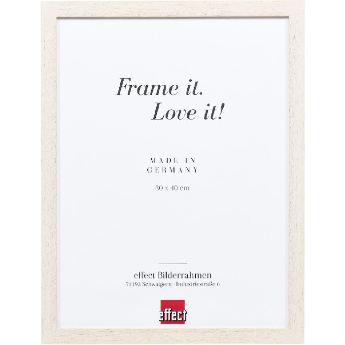 Эффектная деревянная рамка профиль 33 белый 20x30 см музейное стекло