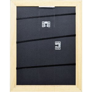 Эффектная рама из массива дерева профиль 30 черный 20x30 см музейное стекло