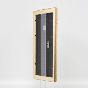 Effect Holz-Barockrahmen Profil 37 antiksilber 21x28 cm Museumsglas