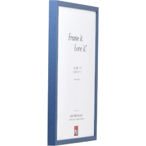 Эффектная деревянная рама профиль 35 синий 21x29,7 см обычное стекло