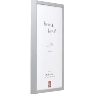 Эффектная деревянная рама профиль 35 светло-серый 21x29,7 см обычное стекло