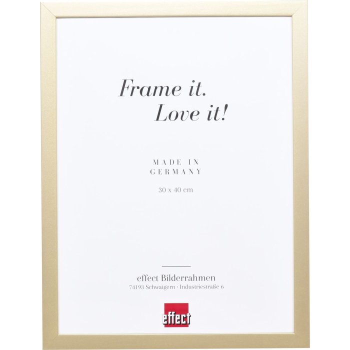 Деревянная рама Top Cube 23x70 см золотое антибликовое стекло