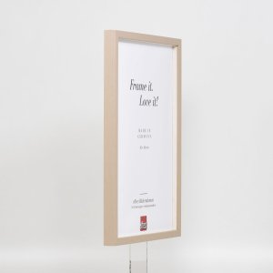 Effect Holzrahmen Profil 35 hellbraun 23x70 cm mit Normalglas und Abstandshalter