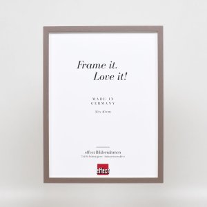 Effect Holzrahmen Profil 35 braun 23x70 cm mit Normalglas