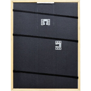 Эффектная рамка из массива дерева профиль 22 коричнево-золотой 24x30 см музейное стекло