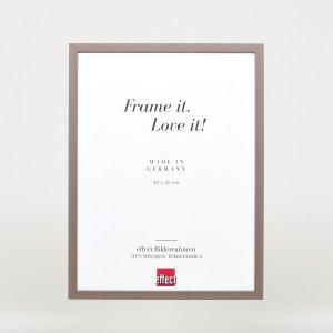 Effect Holzrahmen Profil 35 braun 25x30 cm Antireflexglas