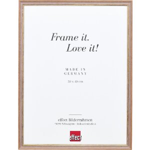 Effect Massiv-Holzrahmen Profil 25 Nussbraun 25x30 cm mit...
