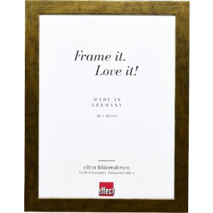 Effect Bilderrahmen 2319 antikgold 25x30 cm mit Museumsglas