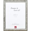 Effect Holzrahmen Profil 94 silber 25x35 cm mit Antireflexglas