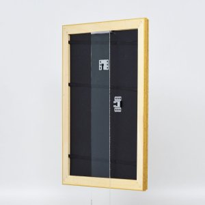 Effect Holz-Barockrahmen Profil 37 antikgold 25x35 cm Museumsglas