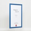 Эффектная деревянная рамка профиль 89 синий 25x50 см музейное стекло