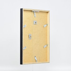 Effect Holzrahmen Profil 35 schwarz 25x60 cm mit Antireflexglas