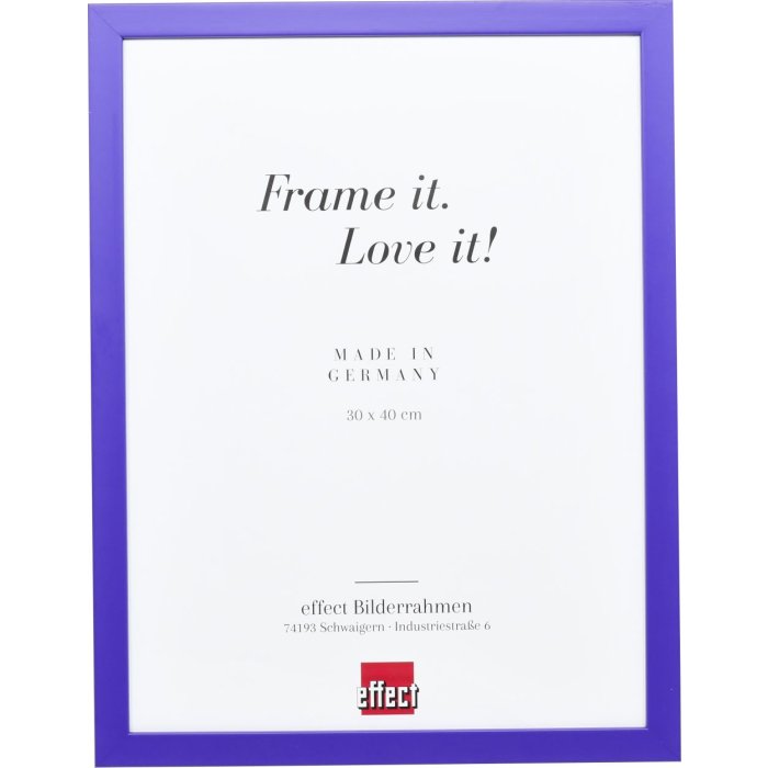 Деревянная рама Top Cube 25x60 см фиолетовое акриловое стекло