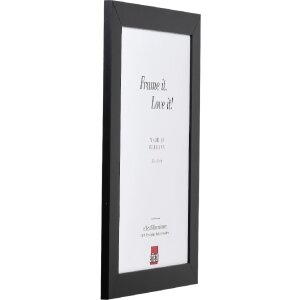 Эффектная рама из массива дерева профиль 30 черный 25x60 см музейное стекло