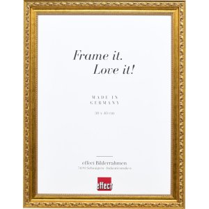 Effect Holz-Barockrahmen Profil 37 antikgold 25x70 cm mit...