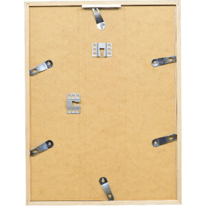 Эффектная деревянная рама профиль 35 светло-серый 25x80 см обычное стекло + разделитель