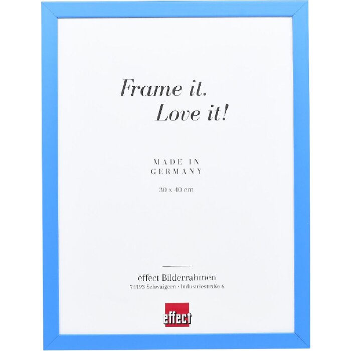 Деревянная рама Top Cube 25x80 см синее музейное стекло