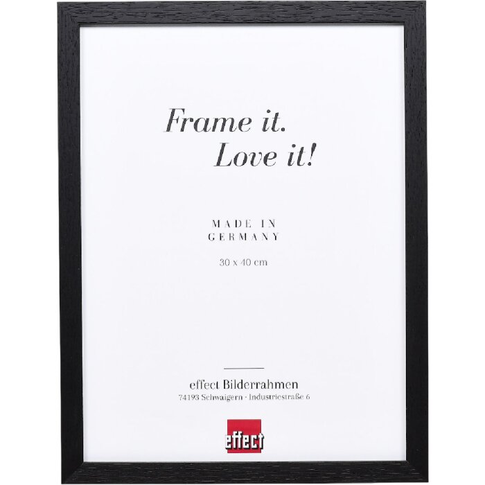 Эффектная деревянная рама профиль 33 черный 25х80 см музейное стекло