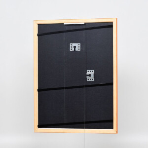 Эффектная деревянная рама профиль 89 лосось 27x48 см акриловое стекло