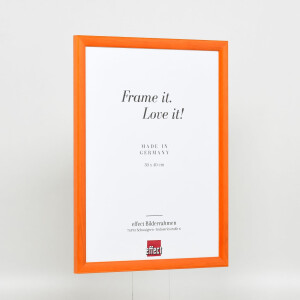 Эффектная деревянная рама профиль 89 лосось 27x48 см акриловое стекло