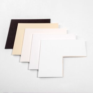 Walther Schrägschnitt-Passepartout 15x20 cm 10x15 cm creme säurefrei 1,4 mm