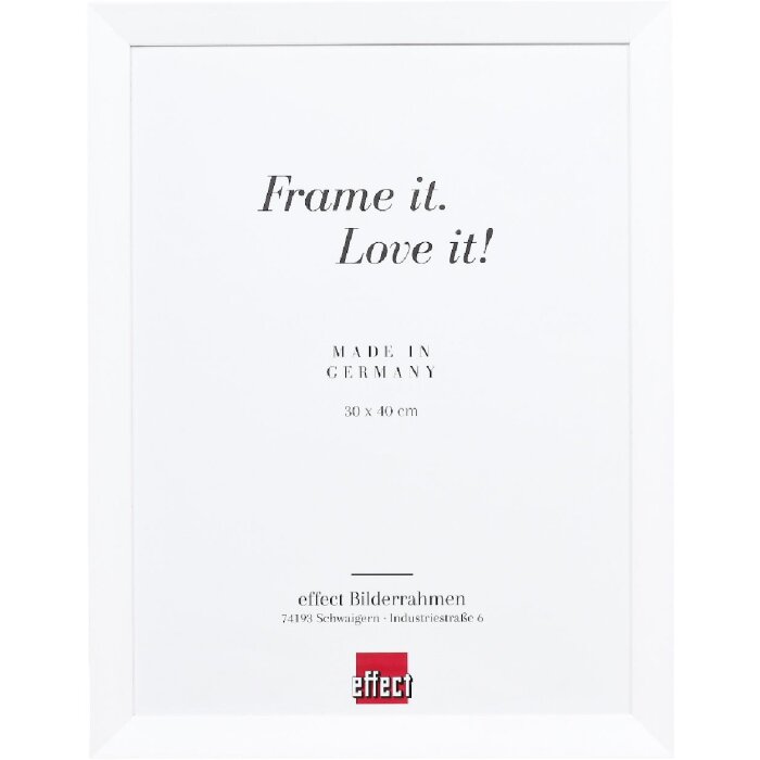 Эффектная деревянная рама Топ N белый 27x48 см акриловое стекло