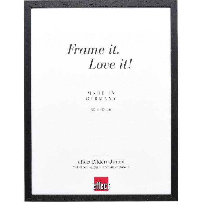 Эффектная деревянная рама профиль 35 черный 27x48 см музейное стекло