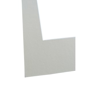 Schrägschnitt-Passepartout - 40x50 cm - creme