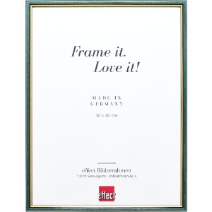 Effect Holzrahmen Profil 23 blau 29,7x42 cm Antireflexglas