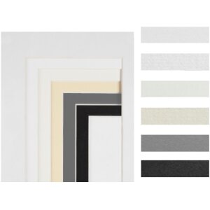 Walther Passepartout 20x30 cm chamois mit weißem Kern säurefrei 1,4 mm