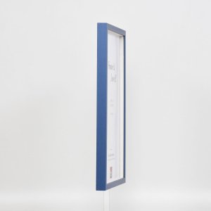 Effect Holzrahmen Profil 35 blau 29,7x42 cm mit Normalglas und Abstandshalter
