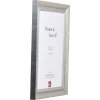 Effect Massiv-Holzrahmen Profil 28 silber 29,7x42 cm mit Antireflexglas