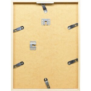 Эффектная деревянная рама профиль 35 светло-серый 30x30 см антибликовое стекло