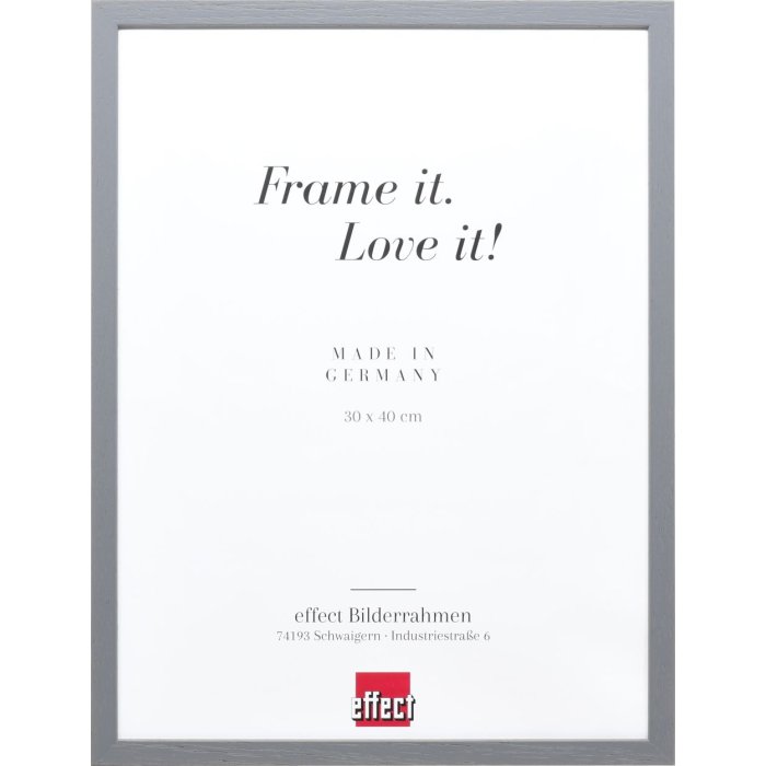 Effect Holzrahmen Profil 35 anthrazit 30x30 cm mit Antireflexglas